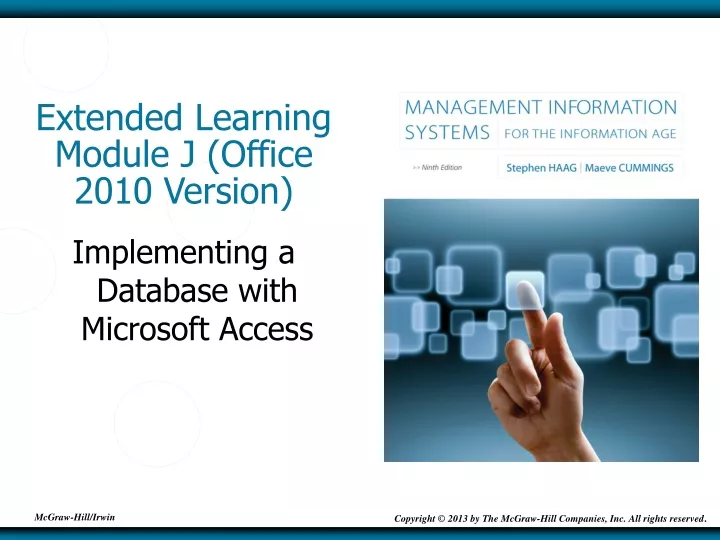 extended learning module j office 2010 version