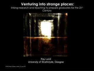 Ray Land University of Strathclyde, Glasgow