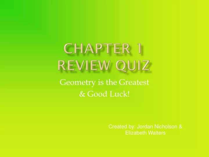 chapter 1 review quiz