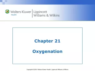 Chapter 21 Oxygenation