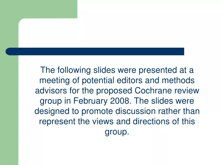 the following slides were presented at a meeting