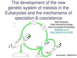 Bas Kooijman Dept theoretical biology Vrije Universiteit Amsterdam Bas@bio.vu.nl