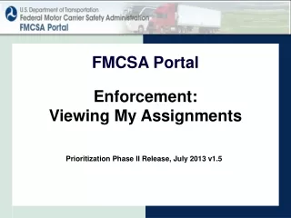Enforcement: Viewing My Assignments