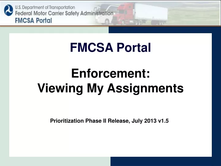 fmcsa portal