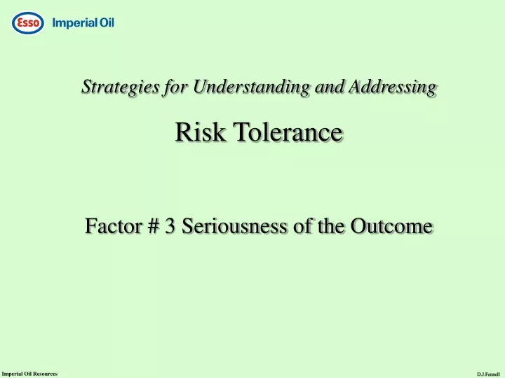strategies for understanding and addressing risk