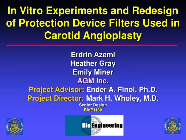 in vitro experiments and redesign of protection