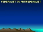 Federalist vs Antifederalist