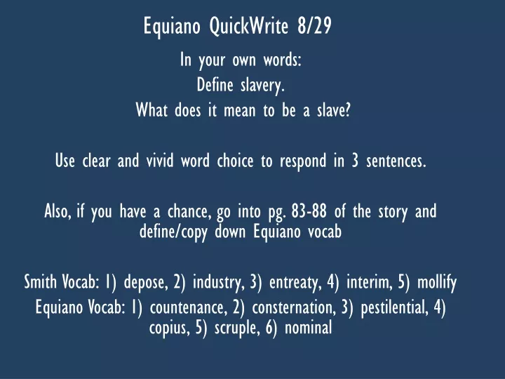 equiano quickwrite 8 29
