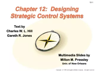 Chapter 12:  Designing Strategic Control Systems