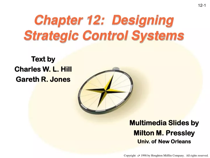 chapter 12 designing strategic control systems