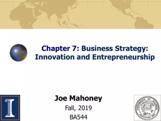 Chapter 7:  Business Strategy: Innovation and Entrepreneurship