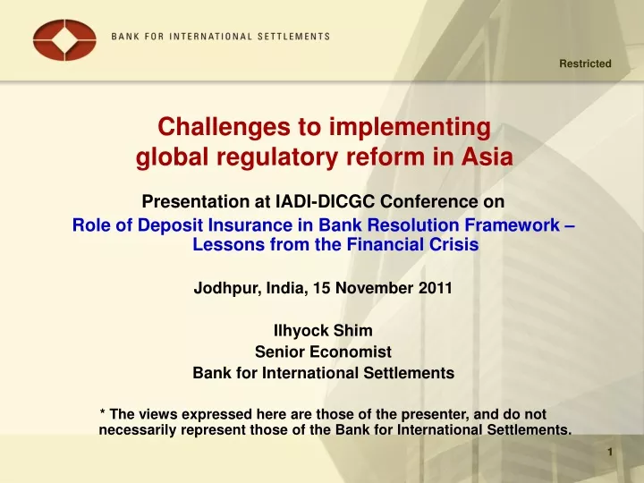 challenges to implementing global regulatory
