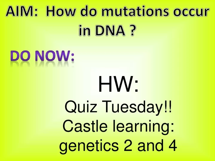 aim how do mutations occur in dna