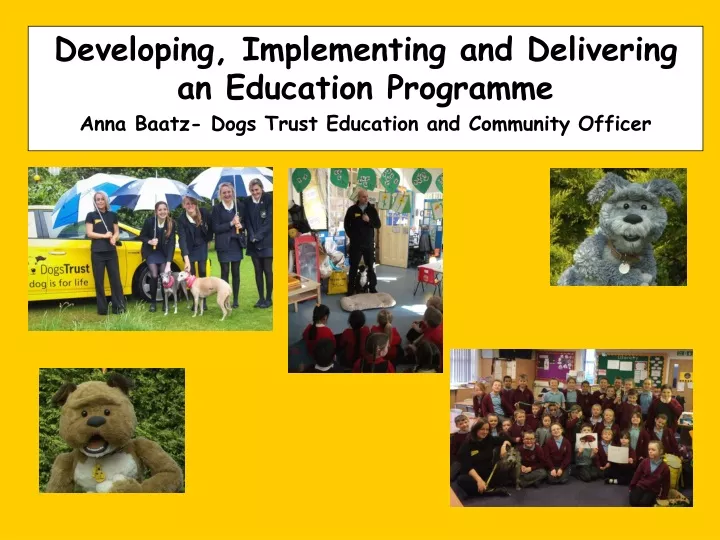 developing implementing and delivering