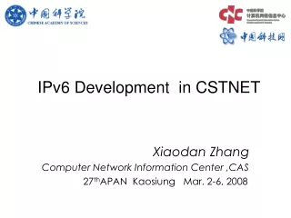 IPv6 Development  in CSTNET