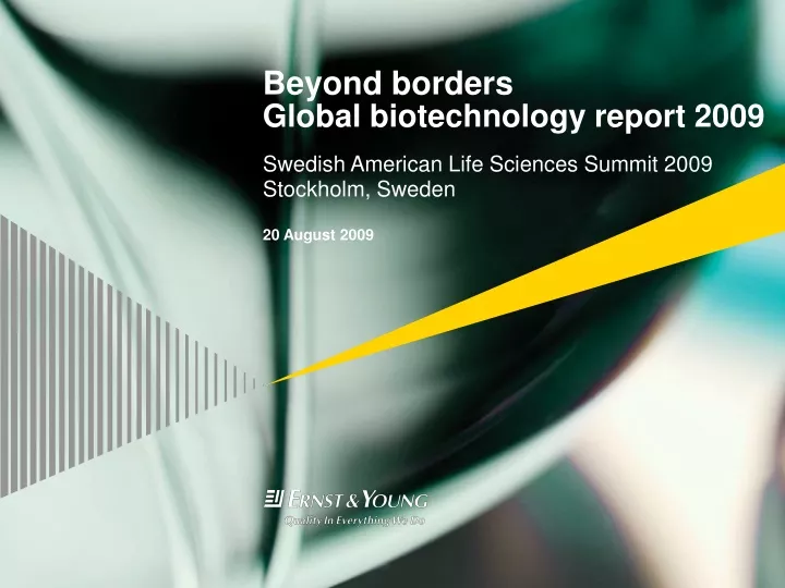 beyond borders global biotechnology report 2009