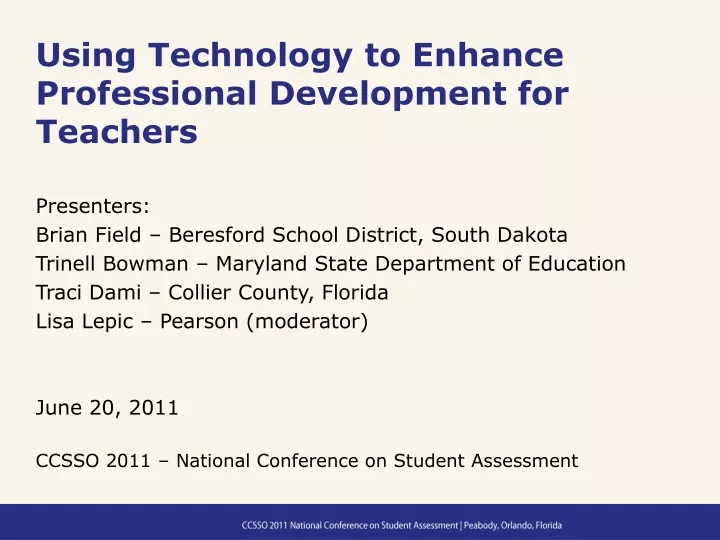 using technology to enhance professional development for teachers