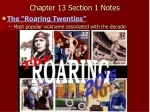 Chapter 13 Section 1 Notes - slide 1
