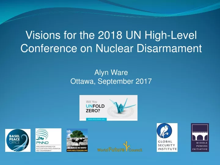 visions for the 2018 un high level conference