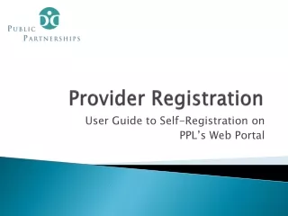 Provider Registration
