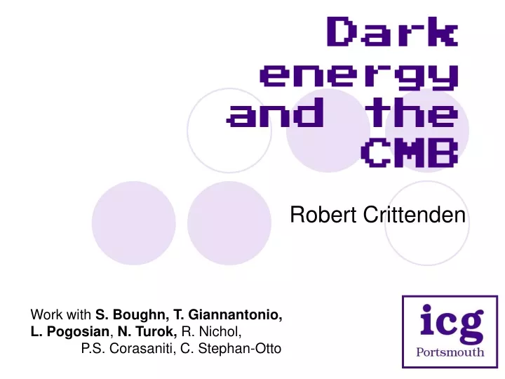dark energy and the cmb