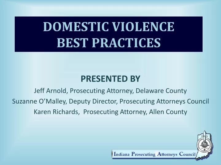 domestic violence best practices