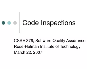 Code Inspections