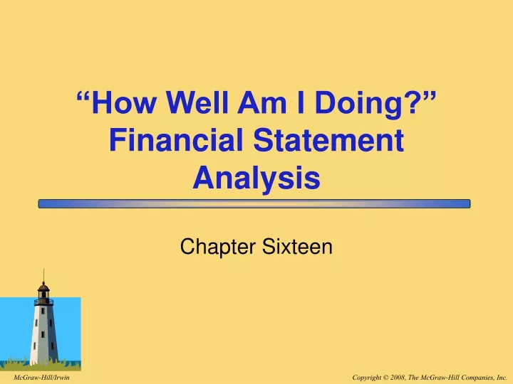 how well am i doing financial statement analysis