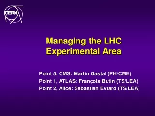 Managing the LHC  Experimental Area
