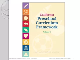 Introduction to the Framework:  Unit1, Key Topic 1		wested/facultyinitiative/	1