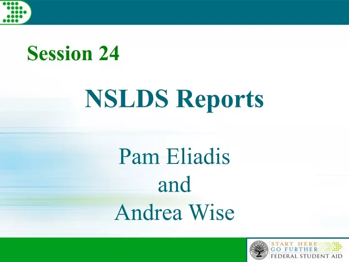 nslds reports