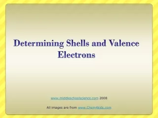 Determining Shells and Valence Electrons