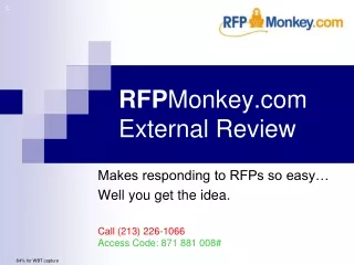 RFP Monkey External Review