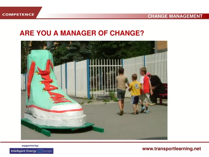 are you a manager of change