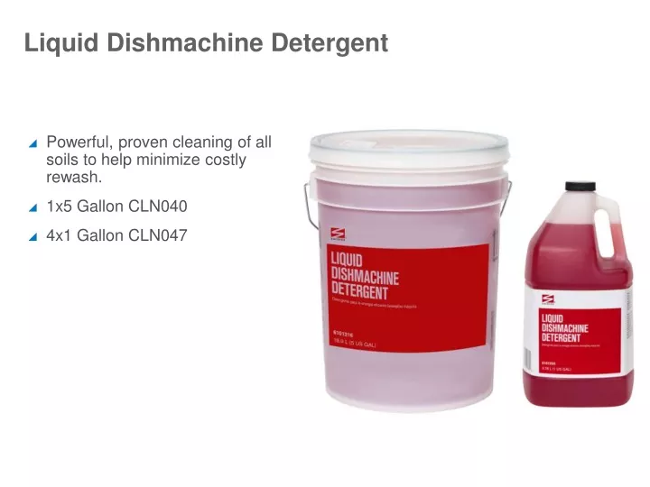 liquid dishmachine detergent