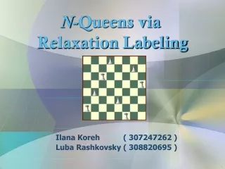 N -Queens via  Relaxation Labeling