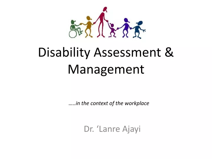 disability assessment management in the context of the workplace