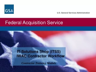 IT-Solutions Shop (ITSS) IWAC Contractor Workflow