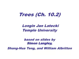 Section 10.2: Applications of Trees