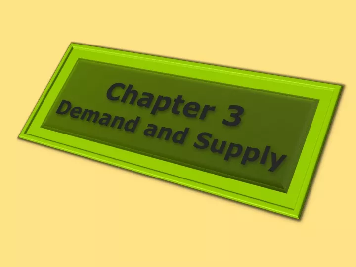 chapter 3 demand and supply