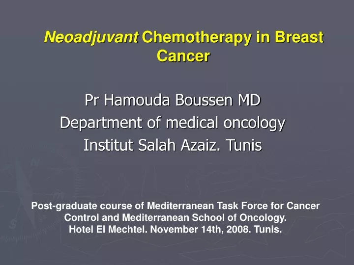 neoadjuvant chemotherapy in breast cancer