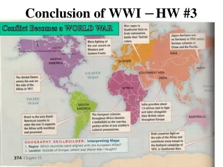 Conclusion of WWI  – HW #3