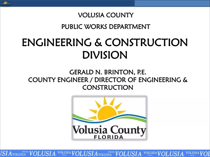 volusia county public works department