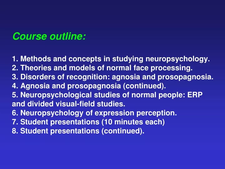 course outline 1 methods and concepts in studying