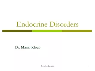 Endocrine Disorders