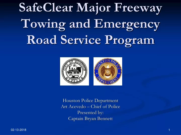 safeclear major freeway towing and emergency road service program