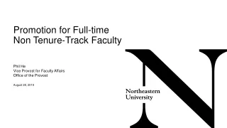 Promotion for Full-time Non Tenure-Track Faculty