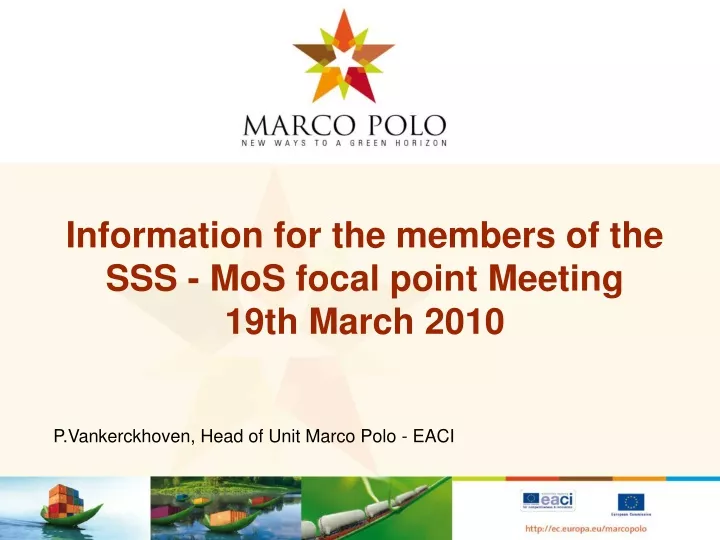 information for the members of the sss mos focal point meeting 19th march 2010