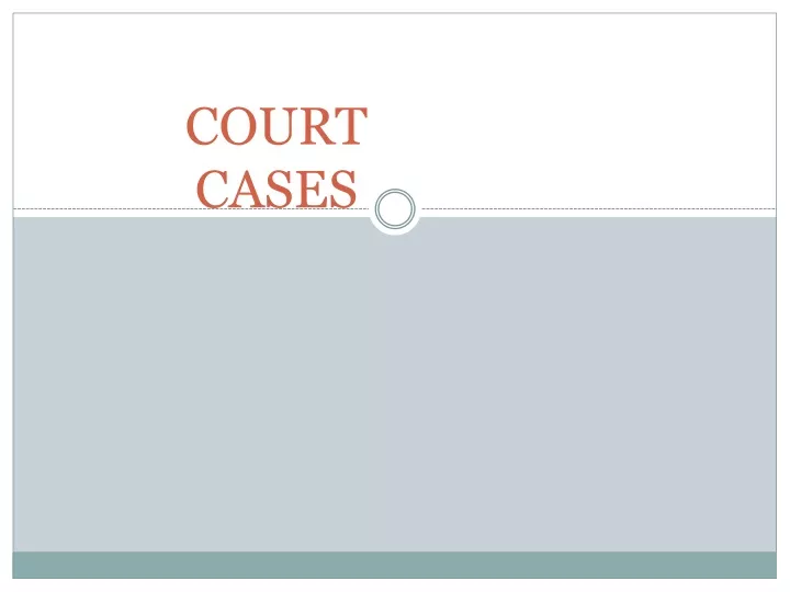 court cases