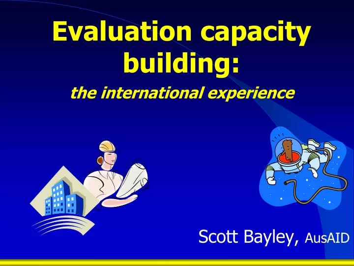 evaluation capacity building the international experience